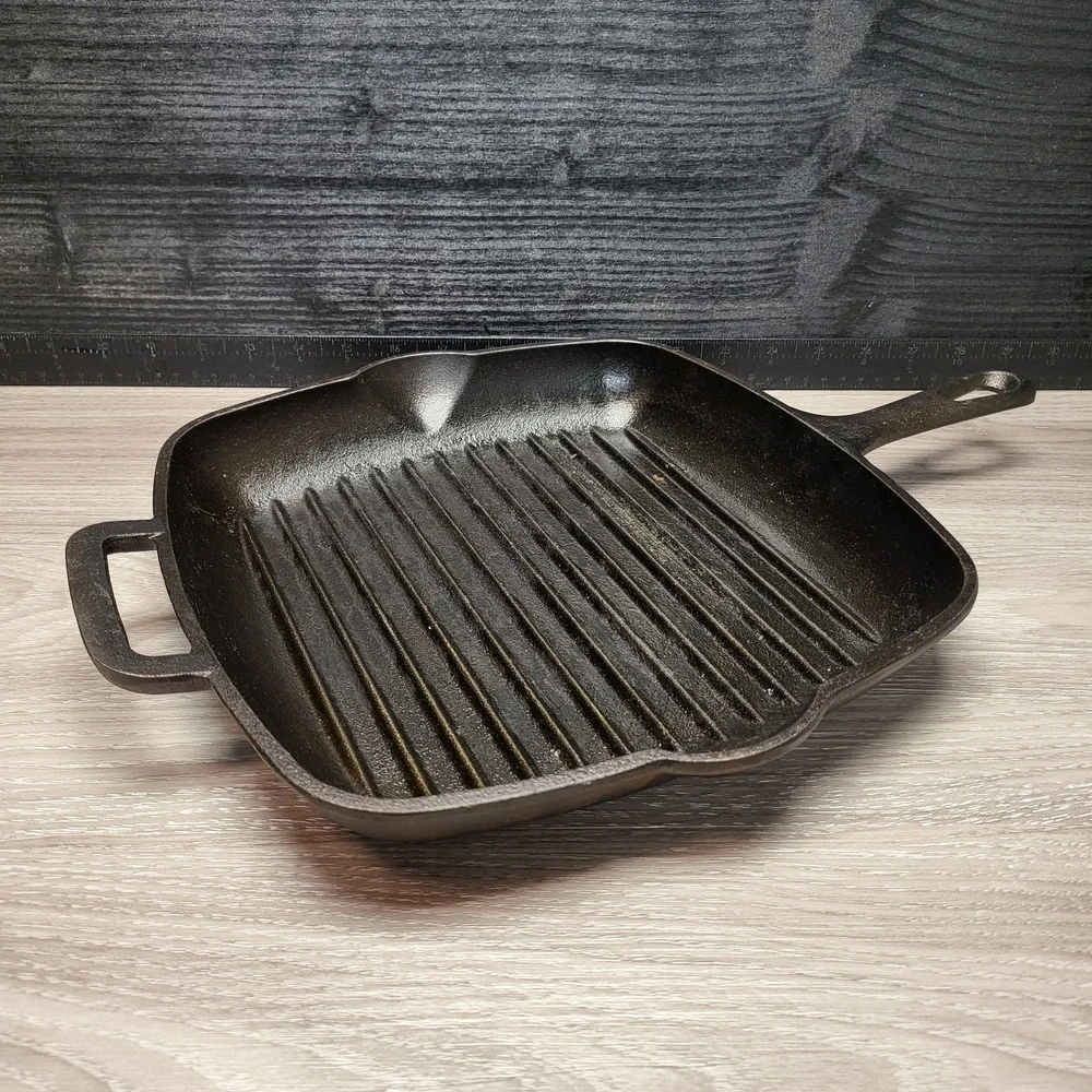 Mainstays Cast Iron Griddle Skillet Frying Camping Cookware #8